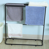 Support multifonctionnel en métal pour le séchage des serviettes, détachable, sur pied, pour la salle de bain, le salon, le séchoir à serviettes.