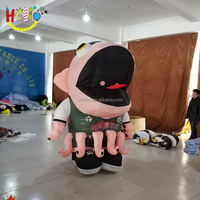 Costumes de mascotte de pieuvre de dessin animé gonflables pour événements sportifs