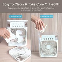 Refroidisseur d'air de ventilateur de support dissipation de chauffage refroidissement par air portable avec refroidisseur d'air de glace