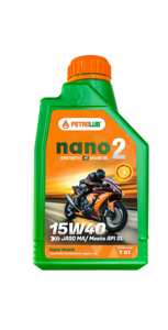 น้ำมันเครื่อง PETROLUB NANO 2 15W40 0.8 ลิตร 1 ลิตร น้ำมันสำหรับรถจักรยานยนต์และสกู๊ตเตอร์ น้ำมันพื้นฐานและสารเติมแต่งคุณภาพสูง - Product Image 2