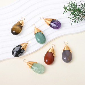 Wholesale High Quality Crystal Pendant Drop Shape <b>Wire</b> Pendant <b>for</b> Crystal Jewlery - Product Image 2