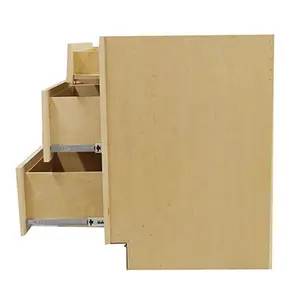 Современные незавершенные шкафы из массива дерева, готовые к сборке шейкеров с ящиком с УФ-покрытием