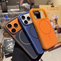 Coque de téléphone magnétique sans fil en silicone mat multicolore effet gelée, toucher lisse, pour iPhone 18 Pro, 17, 16, 15 Pro Max