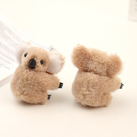 Petit Koala pince à cheveux mignon Koala en peluche petite pince côté frange pince pour cheveux décoration tissu cheveux carte coiffure en gros