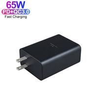 Chargeur mural populaire PD 65W à 2 ports Type-C avec protection OTP pour montre connectée et téléphone mobile Samsung (prises EU/UK/US)