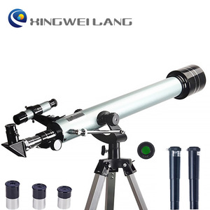 Astronomical Telescope 90060 Silver 900mm 60mm Aperture High Definition Space Ground Dual Purpose Stargazing Moon Observing - Product Image 2