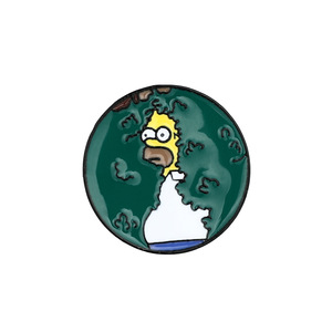 Gran oferta, insignia de Metal de Simpsons, diseño divertido, esmalte de Anime de dibujos animados para Pin de solapa para decoración de mochila escolar, regalo de joyería para láser - Product Image 6