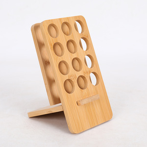 Présentoir en bambou au design moderne et épuré pour huiles essentielles avec étagère de rangement – Vente en gros - Product Image 6