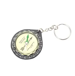 Compass key chain Outdoor compass guide needle Muslim Compass with KeyChain