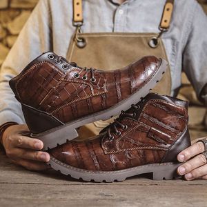 Men's All Seasons Waterproof Rubber Upper Anti-Slippery Slip-On Chelsea Boots Retro Casual Desert Style Outdoor Workwear - Product Image 2