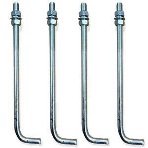 304 316 Stainless Steel J-Shaped Type Hook Roofing <b>Foundation</b> Anchor Bolt Threaded New Condition for Wet <b>Concrete</b> - Product Image 3