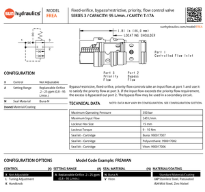 FRCA-LAV FRCALAV-6.00LPM FRCALAV FREA-XAN FREA FREAXAN-17GPM Hidráulica: Orificio Fijo, Prioritario, Control de Flujo - Product Image 6