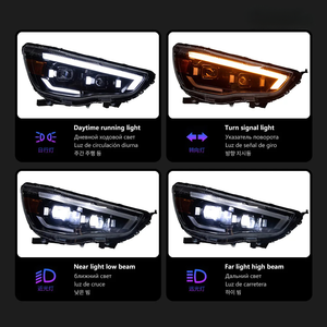 Faros LED Nuevos para Mitsubishi <span class=keywords><strong>ASX</strong></span> 2013-2016, Actualizados con DRL, 10000 Lúmenes, 12V, 5000K - Product Image 4