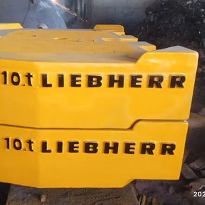 Contrapeso de Acero Fabricado por OEM de 10MT para Grúas Móviles Liebherr y Equipos de Elevación - Product Image 1