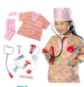 Venta caliente Unisex 10PCs Niños <span class=keywords><strong>Cirujano</strong></span> Uniforme Juego de rol médico Juego de juguetes con accesorios para juegos de médicos - Product Image 5