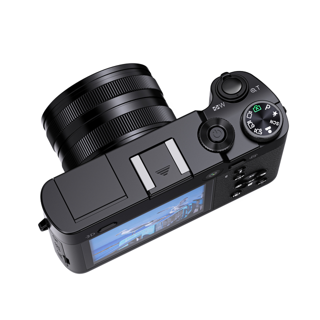 Digital 64MP Cameras for Photography with 3X Combined Optical Zoom Autofocus Dual-Lens Flash Cameras for Content Creators