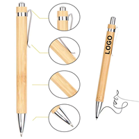 Stylos Bille Rétractables en Bambou Écologiques Personnalisés à Prix Abordable