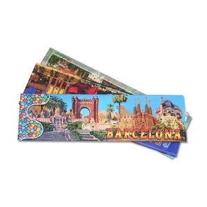 Saída de fábrica Tourist Souvenir Tinplate Ímãs Presente Fotos personalizadas Metal Lata Imã De Geladeira Etiqueta Promocional Imãs De Geladeira