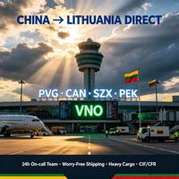 Transitaire aérien professionnel de fret en vrac de Chine vers la Lituanie, livraison VNO CIF/CFR depuis PEK CAN SZX PVG
