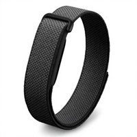 Google Fitbit Air : Tracker d'activité sans écran avec suivi de la fréquence cardiaque et du sommeil, compatible iOS et Android, Obsidian