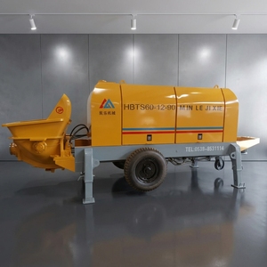 Pompe à <span class=keywords><strong>béton</strong></span> électrique sur remorque MINLE HBTS60 à double sortie, 68 m³/h, 90 kW, avec deux pompes Kawasaki pour la construction de bâtiments de grande hauteur, de tunnels et de ponts - Product Image 1