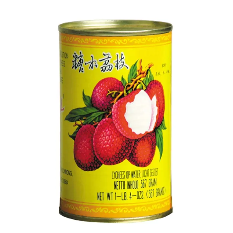 Wholesale Retail Canned Fruit Sweet Canned Lychee Storage Packing Fresh Fruit Lichee Tin