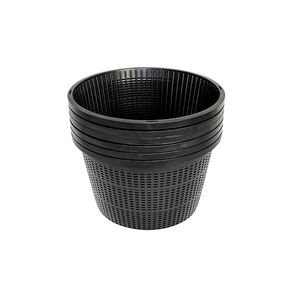 Paniers ronds pour plantes aquatiques de 8,5 pouces, en maille plastique noire durable pour bassin - Product Image 1