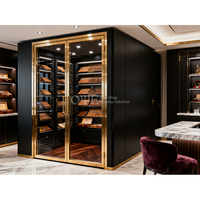 Meuble de présentation de cigares en bois de haute qualité, humidor à cigares avec accès piétonnier
