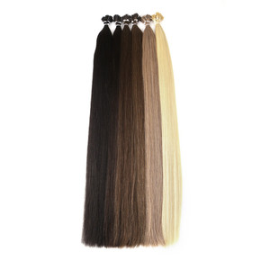 Italien Kératine Fusion Pré-collée Microlink Bâton <span class=keywords><strong>JE</strong></span> Pointe Cuticules Alignés Naturel Réel Remy Extensions <span class=keywords><strong>De</strong></span> Cheveux - Product Image 4