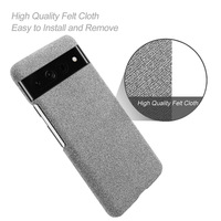 Étui de protection en tissu textile confortable, toile et cuir pour Google Pixel 9 Pro XL 5G 8 6A 7 Pro 5G 2XL 3A 10