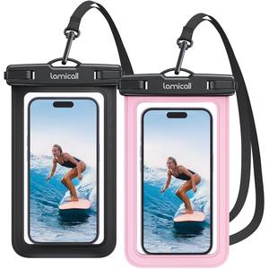 Lamicall PRAB01 Custodia Impermeabile Trasparente IPX8 per Telefono, Sacchetto Subacqueo, Custodia Asciutta, Supporto per Cellulare con Cordino per Nuoto e Nautica - Product Image 1