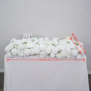 Centros de Mesa de Flores Artificiales Blancas Personalizadas para Decoración de Bodas - Product Image 3