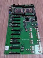 Carte mère X99 double processeur LGA2011-3 E-ATX 6 emplacements pour cartes graphiques, espace de 60 mm, 8*DDR4 SATA pour serveur informatique Aleo