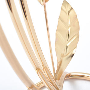 <span class=keywords><strong>Promise</strong></span> 3 Tiered Gold Wedding Flower Stand Iron Big Table Plant Holder con exhibición elegante para la decoración del hogar o la oficina - Product Image 3