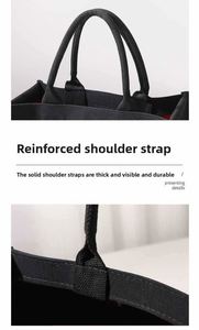 Promotion Durable Black <b>Canvas</b> <b>Handbags</b> Tote Style for Shopping Groceries or Daily Use with Personalized Logo - Product Image 2