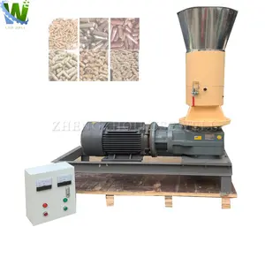 New Straw Fuel Pelletizer Granulators Sawdust Briquette Bamboo Production Mill Wood Pellet Making Machine for Heating