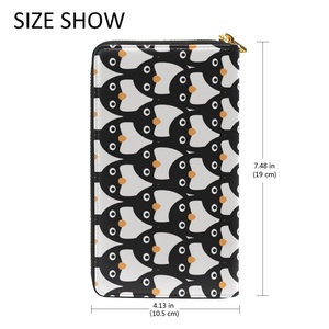 Portefeuille long en cuir pour femme, personnalisable avec logo, plusieurs couleurs, moins cher, en gros, à vendre - Product Image 4