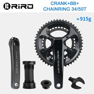 Conjunto de Pedivela para Bicicleta de Estrada RIRO 110BCD 50/<span class=keywords><strong>34T</strong></span>, Integrado e Oco, em Liga de Alumínio CNC de Alta Resistência, Peças para Ciclismo - Product Image 6