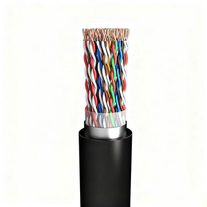 GLGW Outdoor Indoor Telephone <b>Cable</b> 0.5mm Oxygen Free Copper 20 200 Pairs <b>Waterproof</b> Black PE Sheath Aluminum Plastic Tape - Product Image 1
