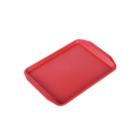 Plateau alimentaire empilable en PP, antidérapant, épaissi, rectangulaire, pour restaurant, cantine, salon de thé, plateaux de service en plastique