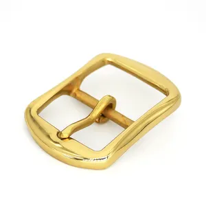 35mm vành đai khóa cho người đàn ông khác nhau Loại đồng vành đai khóa rắn brass tri-glide Pin vành đai khóa cho da thủ công