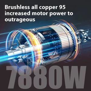 เลื่อยโซ่ไฟฟ้าไร้สายขนาด 12 นิ้ว กำลังสูง แบบไร้แปรงถ่าน ใช้แบตเตอรี่ลิเธียมแบบชาร์จได้ เครื่องมือไฟฟ้าขนาดเล็กสำหรับใช้ในครัวเรือน - Product Image 3