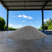 Matériau de sablage abrasif en carbure de silicium vert trempé et arrondi, à haute teneur en carbone, 180 mesh, pour le sablage par projection et l'élimination de la rouille des surfaces