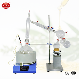 Kit de Destilación de Trayectoria Corta de Alto Vacío para Laboratorio, con Motor Eléctrico de 10 Litros, con Juego de Extracción de Vidrio de Borosilicato Alto, Disponible en Stock - Product Image 4