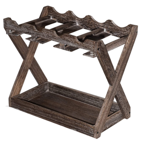 High Quality Rustic Grey Wood <strong>Wall</strong> Mounted <strong>Wine</strong> <strong>Rack</strong> with Chalkboard for Displaying Your <strong>Wine</strong> Glass Bottles - Product Image 3