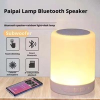 671 Lampu Pintar Grosir Smart Pat Lamp Speaker RGB Lampu Suasana Portabel untuk Penggunaan Luar Ruangan USB Dapat Diisi Ulang Dukungan Kartu TF Speaker Hadiah Pesta