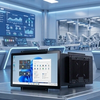 Panel PC Industrial de 15.6 Pulgadas, Resistente al Agua, Monitor de Montaje en Pared Integrado, Pantalla Táctil, I5 I7 21.5 Vesa, Computadora Industrial