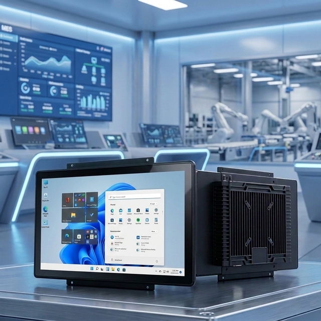 15.6 Inch Industrial Panel PC Waterpoof Embedded Wall Mount Monitor Touch Screen Display I5 I7 21.5 Vesa Industrial Computer PC