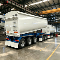 Trailer Semi Baja Tipper Belakang Ganda Standar ADR Australia 3+3 As Roda untuk Transportasi Bijih Pasir 80 T