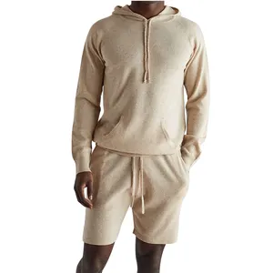 맞춤형 여름 운동복과 반바지 세트 짧은 바지 캐시미어 남성용 투피스 남성 스웨터 니트